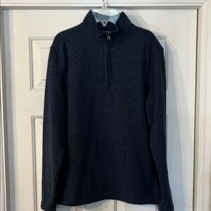 Izod Men's Dark Blue Quarter Zip Fleece